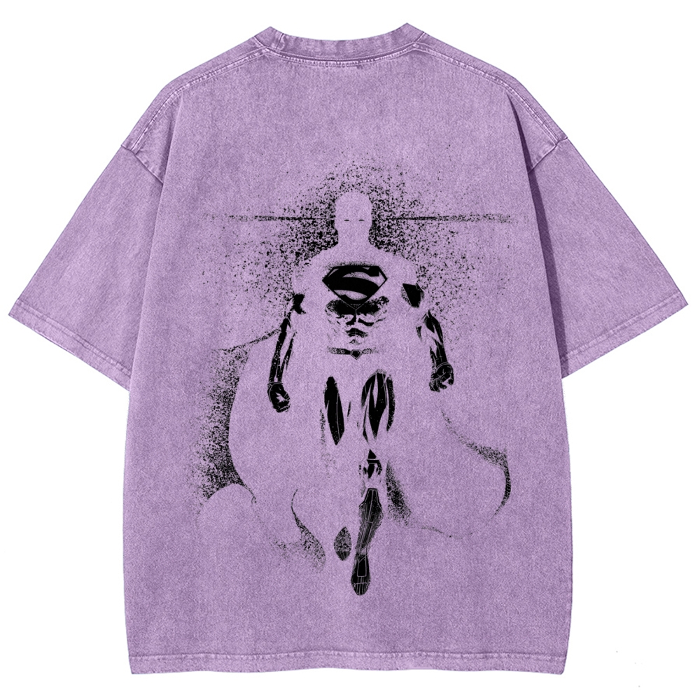 Unisex Fit Washed T-Shirt Superman