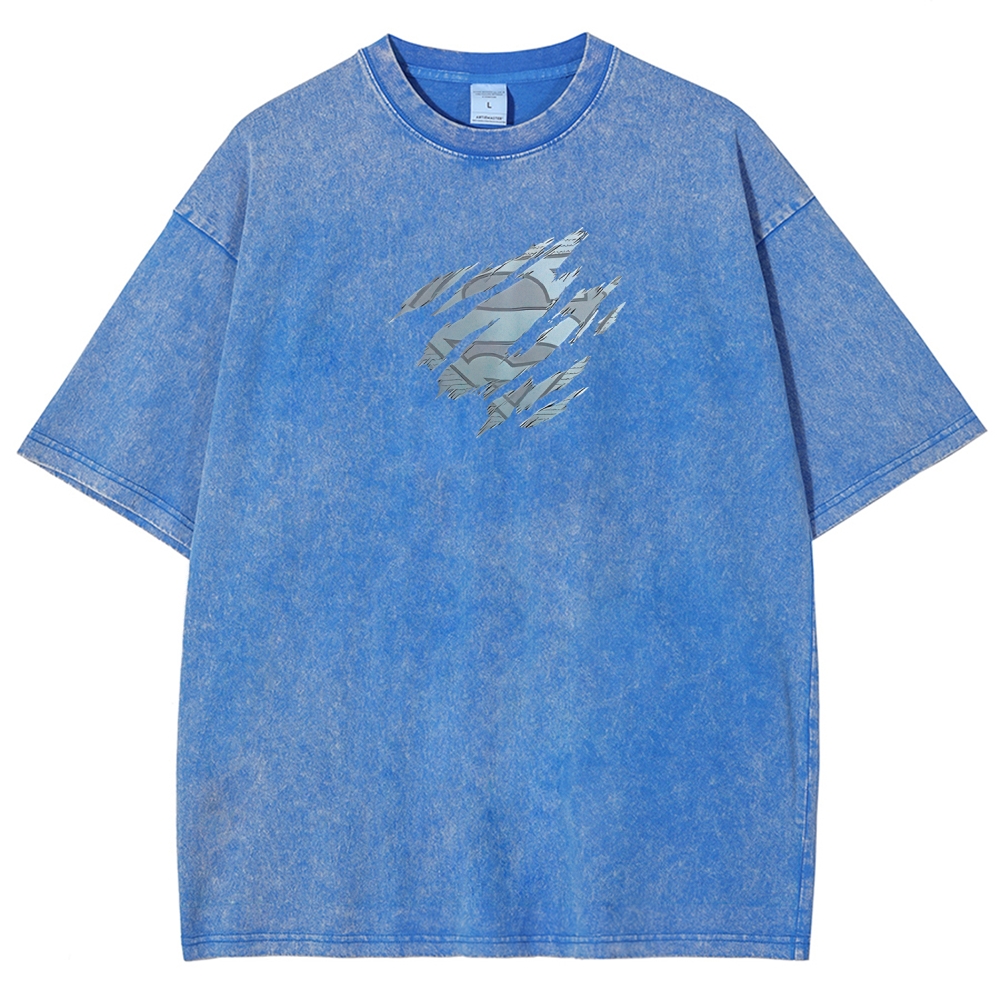 Unisex Fit Washed T-Shirt Superman