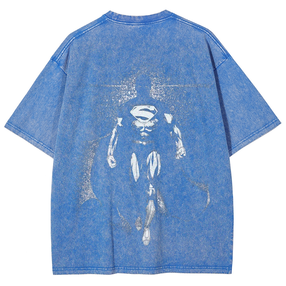 Unisex Fit Washed T-Shirt Superman