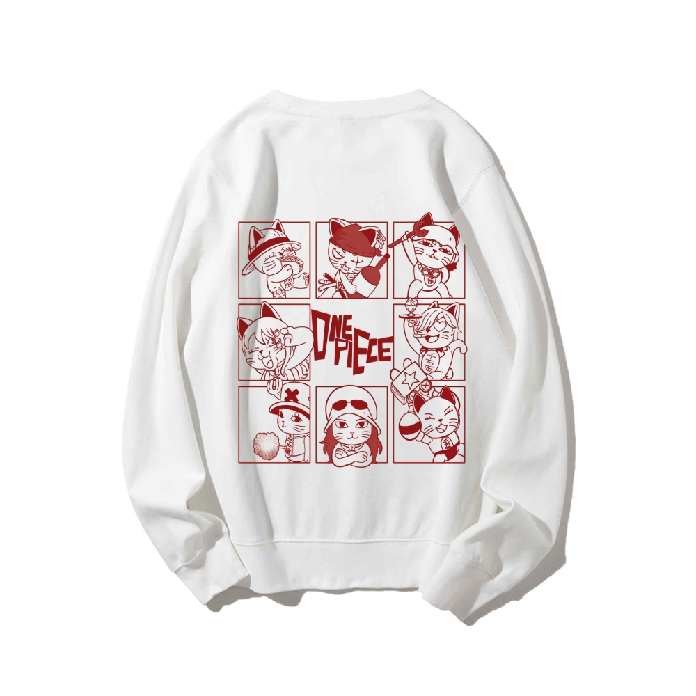 DandadanX One Piece Cotton Unisex Crewneck Anime Sweatshirt