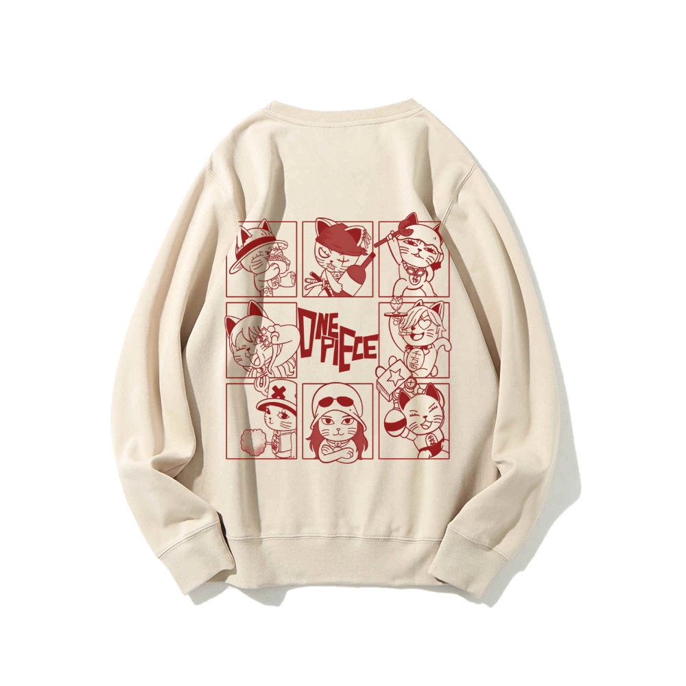 DandadanX One Piece Cotton Unisex Crewneck Anime Sweatshirt