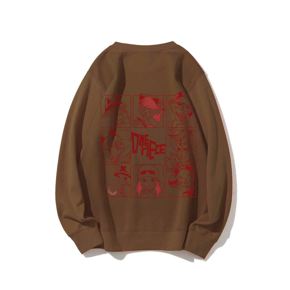DandadanX One Piece Cotton Unisex Crewneck Anime Sweatshirt