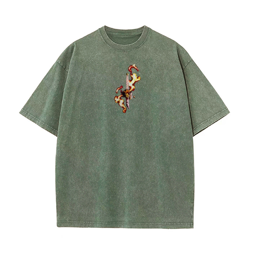 Vintage Oversized T-Shirt Demon Slayer