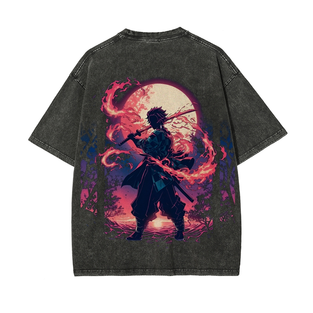 Vintage Oversized T-Shirt Demon Slayer