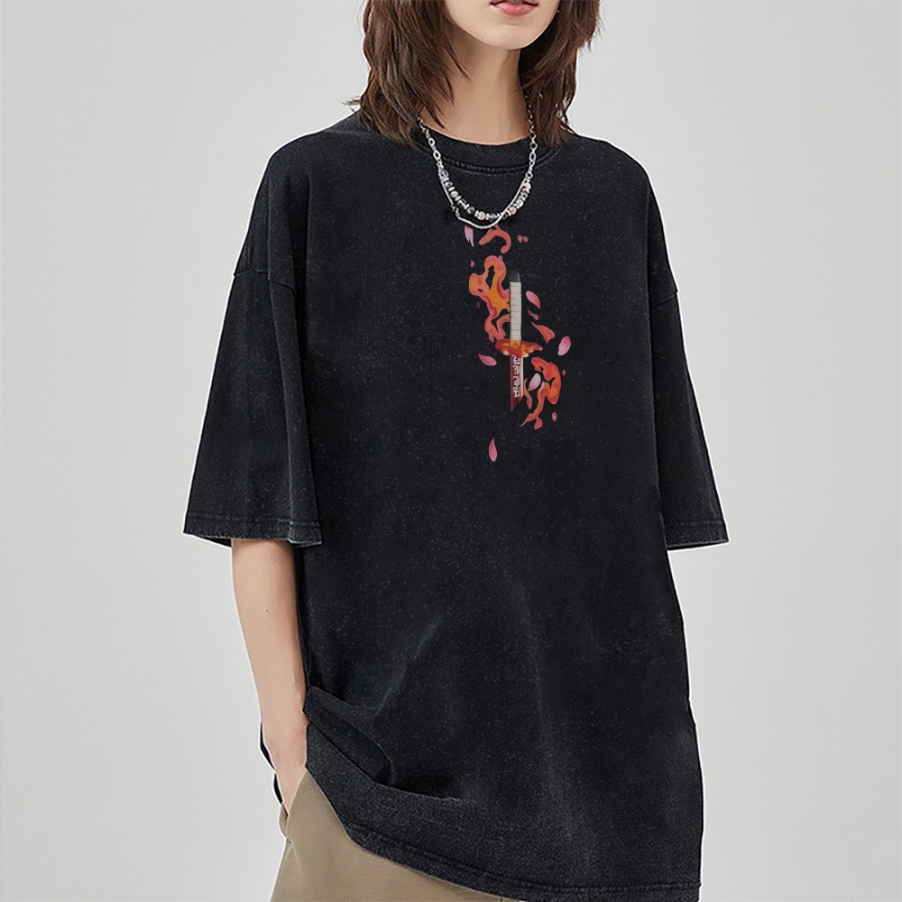 Vintage Oversized T-Shirt Demon Slayer