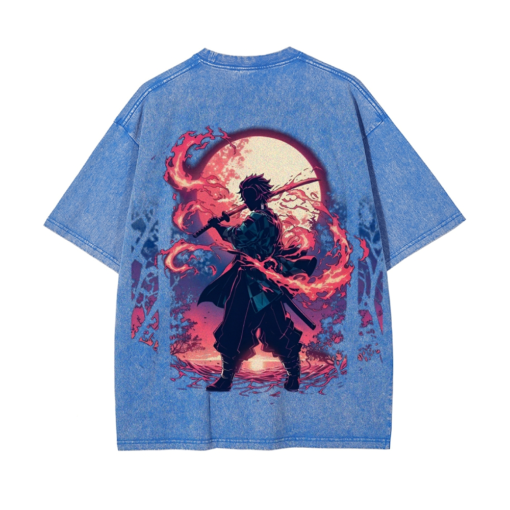 Vintage Oversized T-Shirt Demon Slayer