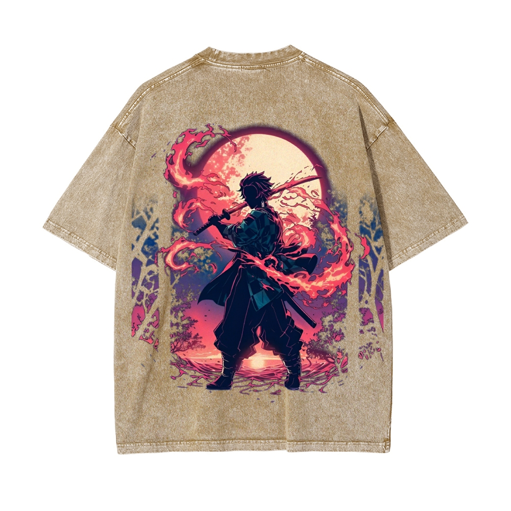 Vintage Oversized T-Shirt Demon Slayer