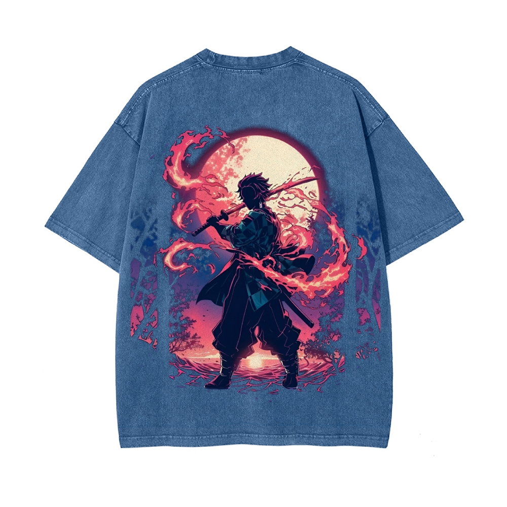 Vintage Oversized T-Shirt Demon Slayer