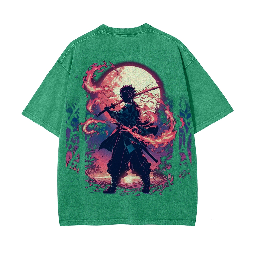 Vintage Oversized T-Shirt Demon Slayer