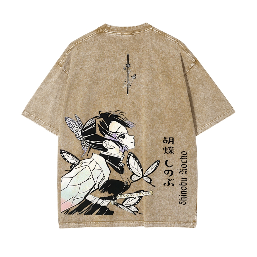 Vintage Oversized T-Shirt Demon Slayer