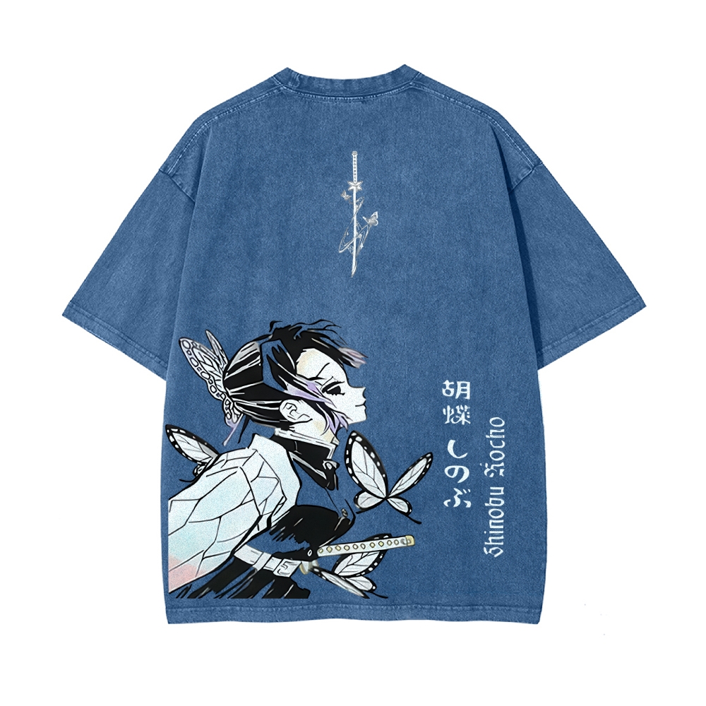 Vintage Oversized T-Shirt Demon Slayer