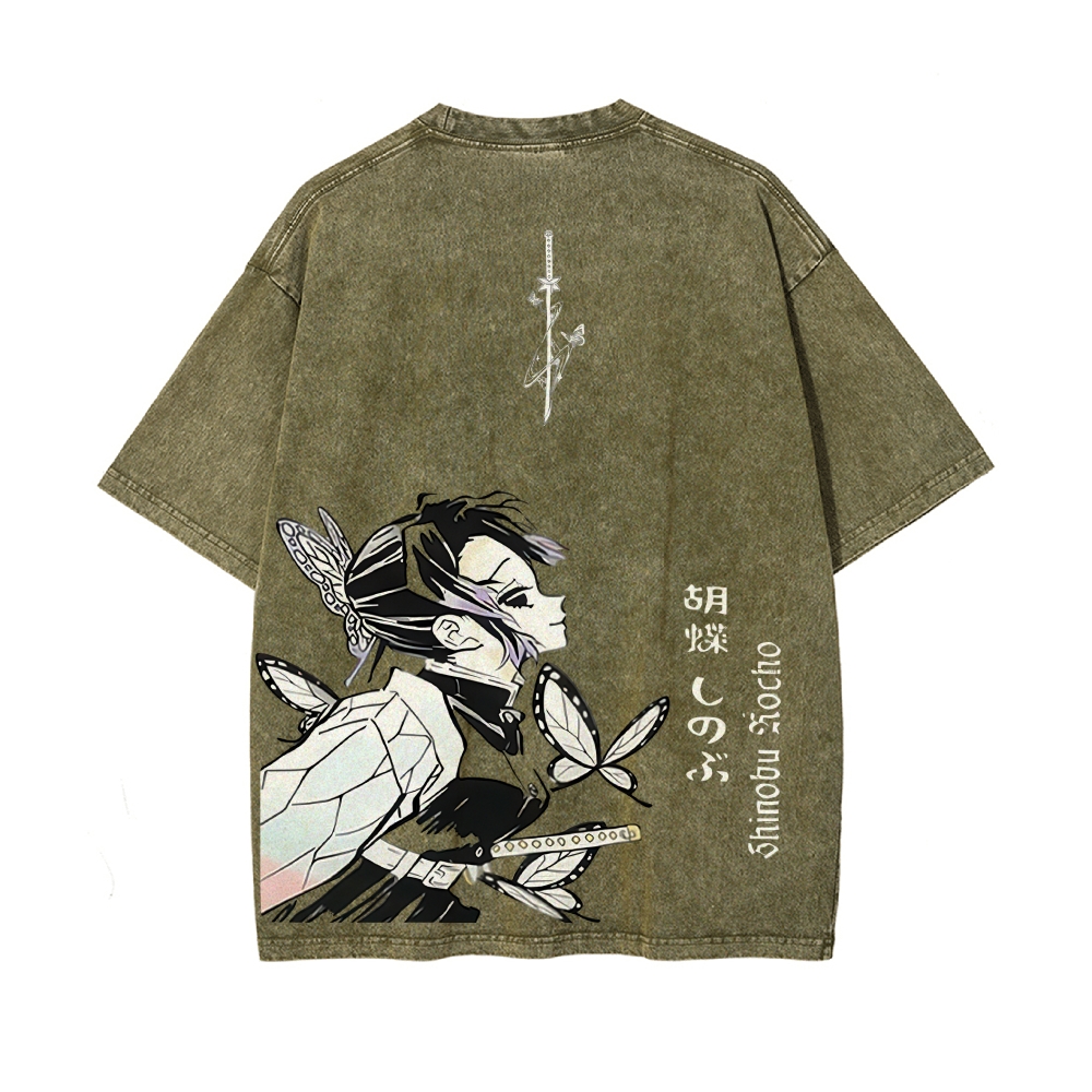 Vintage Oversized T-Shirt Demon Slayer