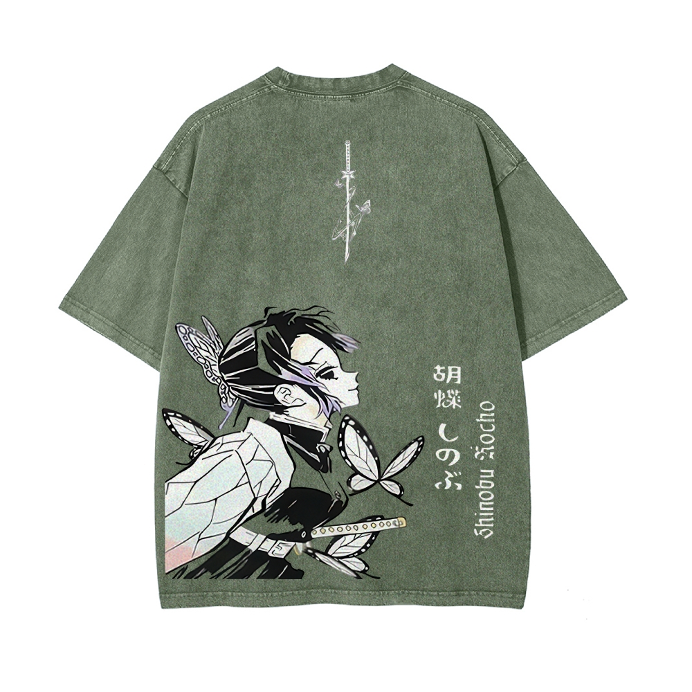Vintage Oversized T-Shirt Demon Slayer