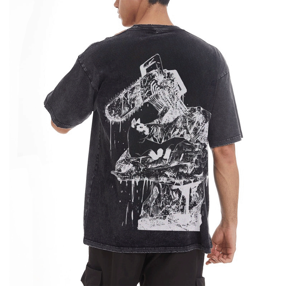 Vintage Oversized T-Shirt Chainsaw Man
