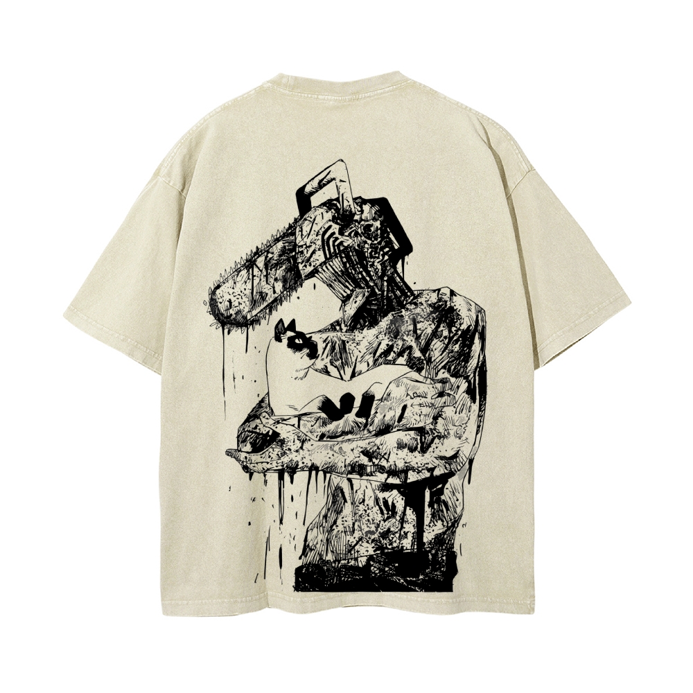 Vintage Oversized T-Shirt Chainsaw Man