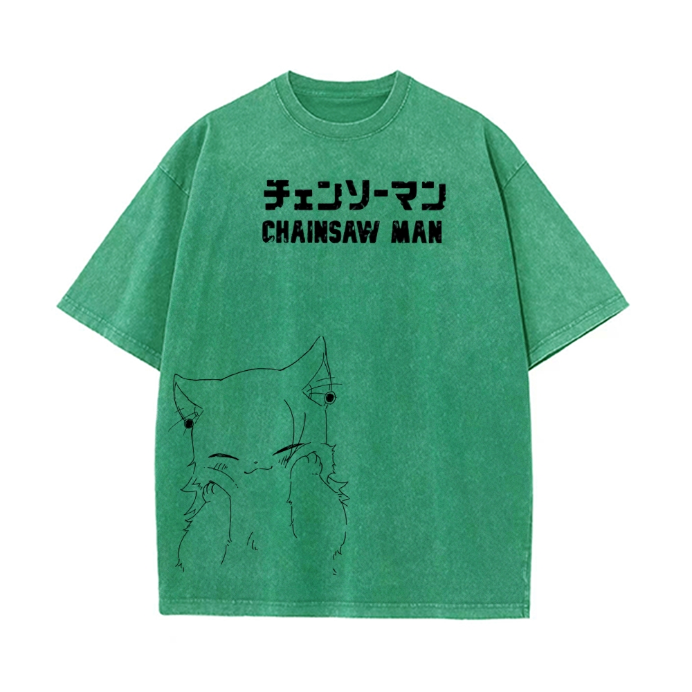 Vintage Oversized T-Shirt Chainsaw Man