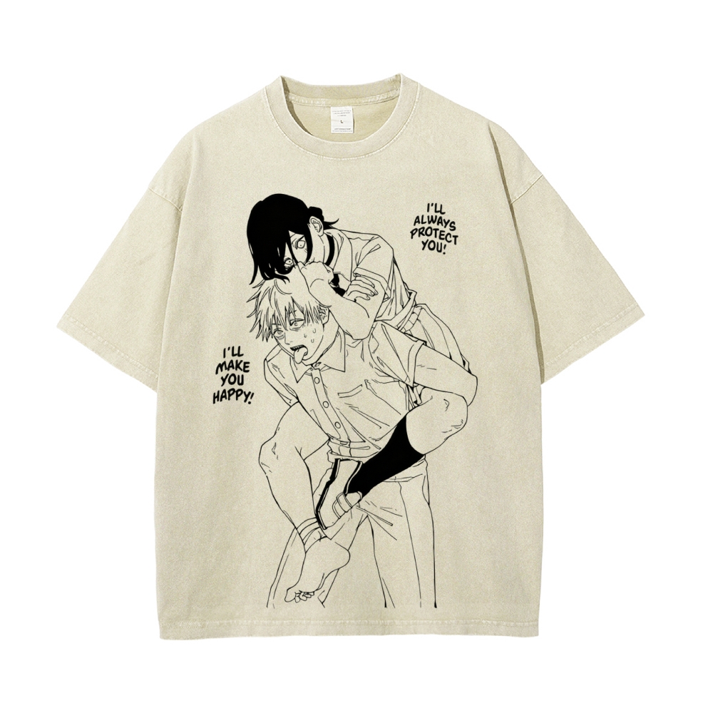 Vintage Oversized T-Shirt Chainsaw Man