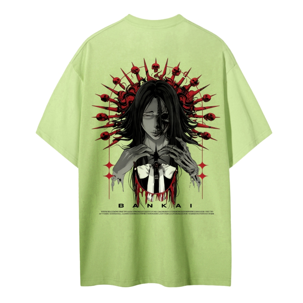 Cotton Unisex Round Neck Anime T-Shirt