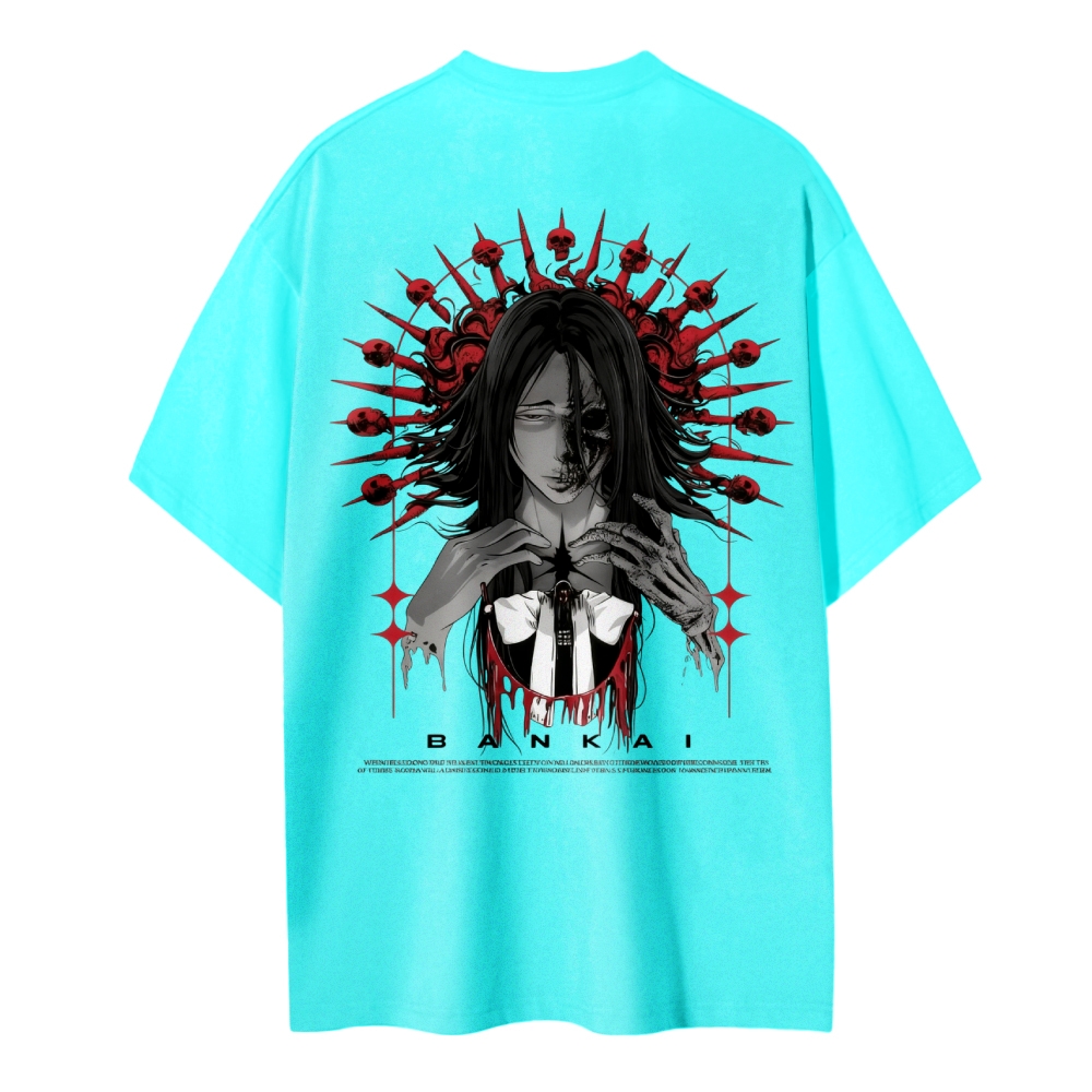 Cotton Unisex Round Neck Anime T-Shirt