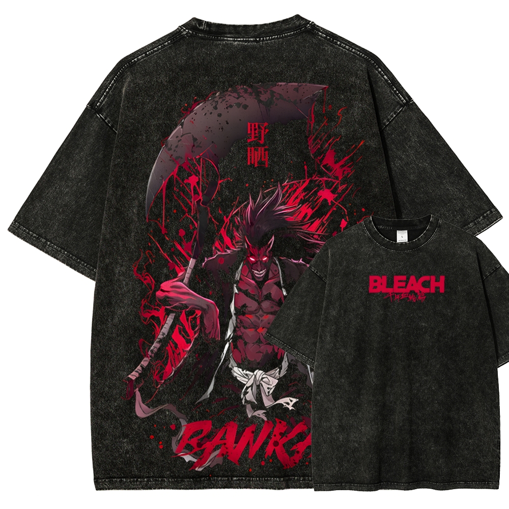 Unisex Fit Washed T-Shirt Bleach