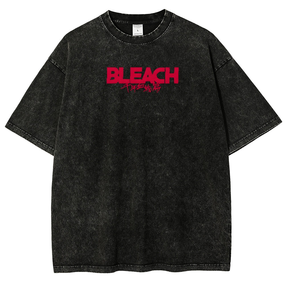 Unisex Fit Washed T-Shirt Bleach