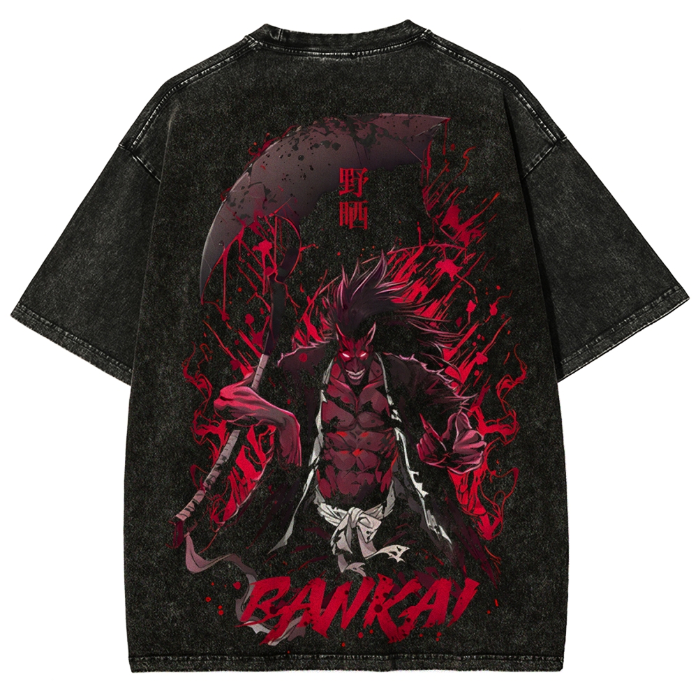 Unisex Fit Washed T-Shirt Bleach