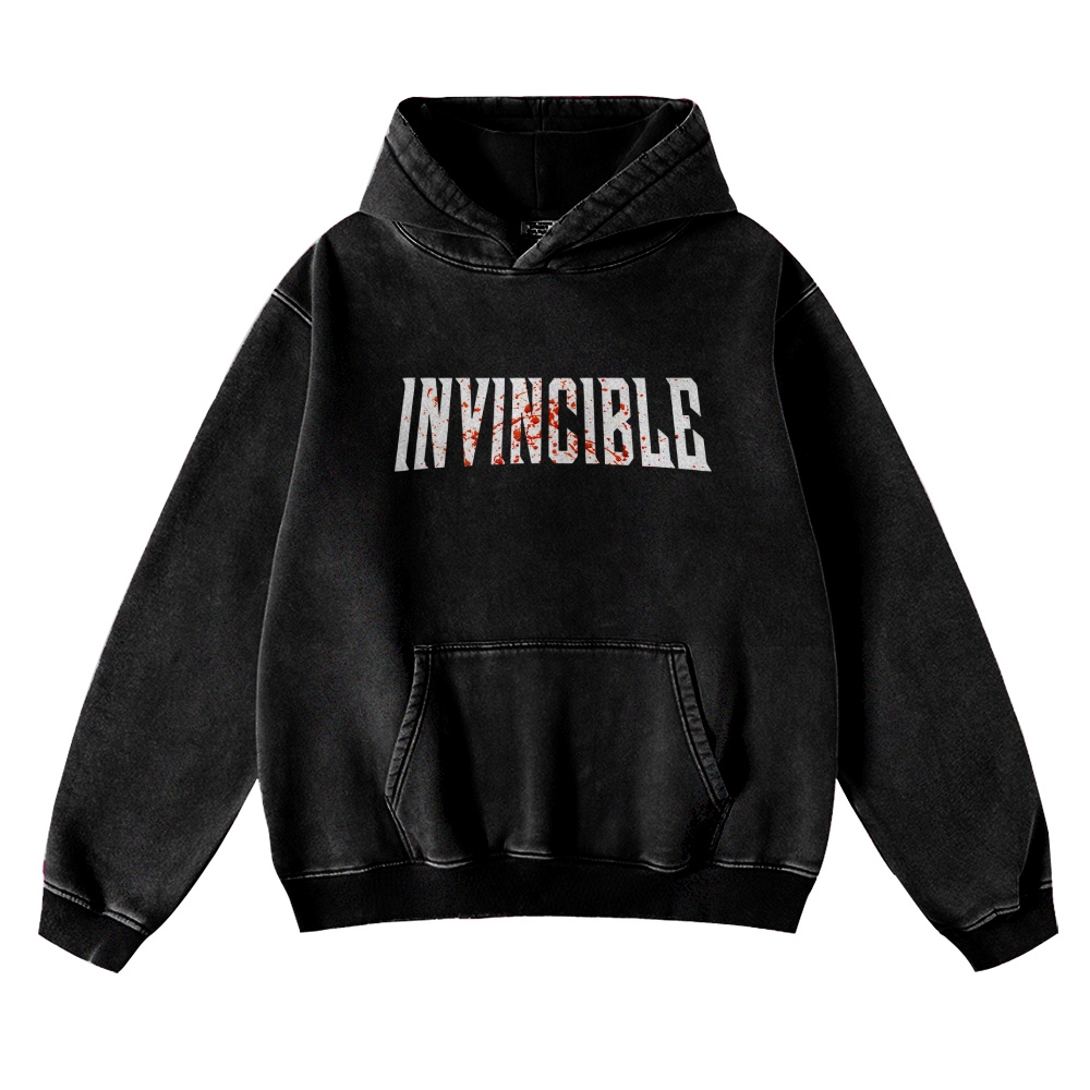 Vintage Oversized Hoodies Invincible