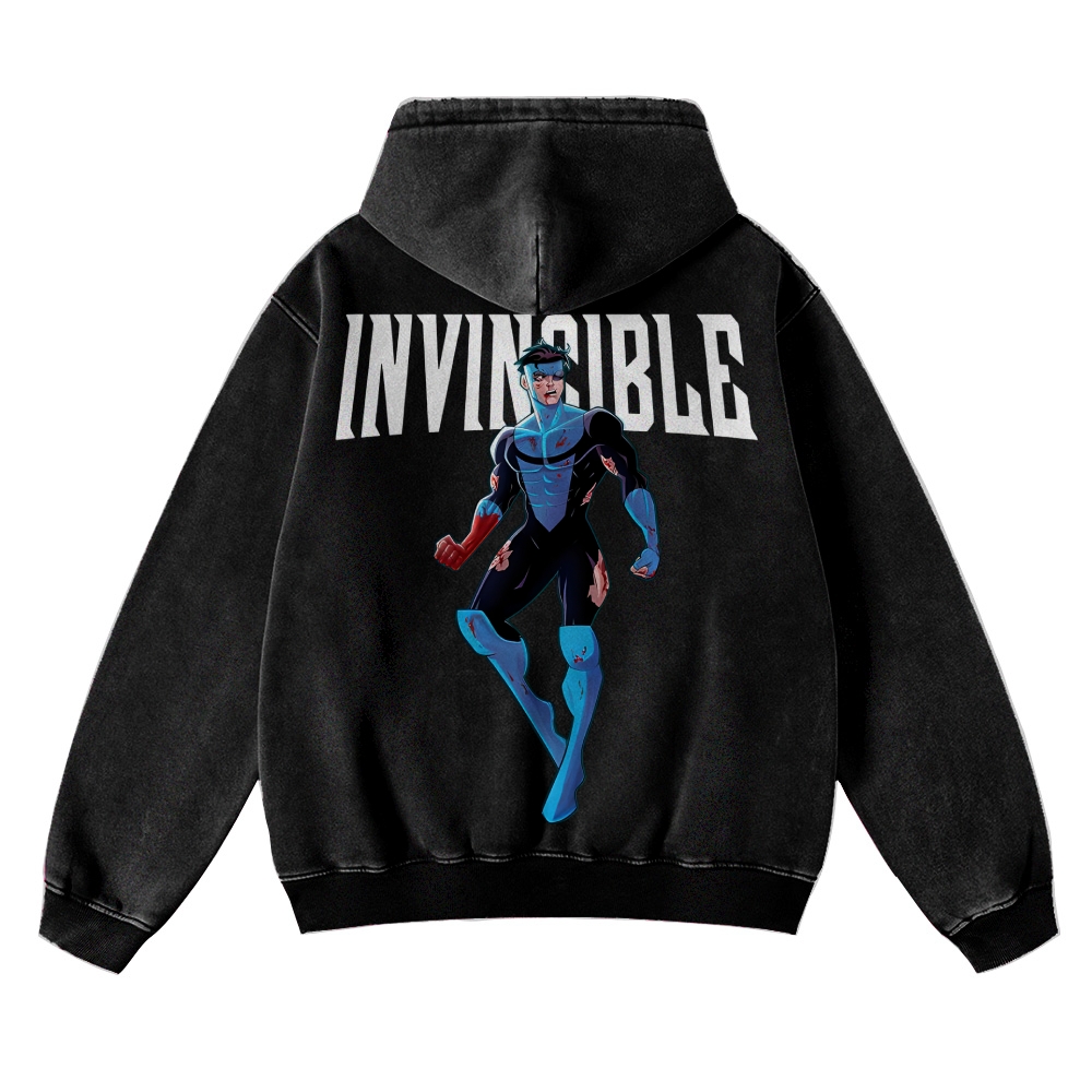 Vintage Oversized Hoodies Invincible