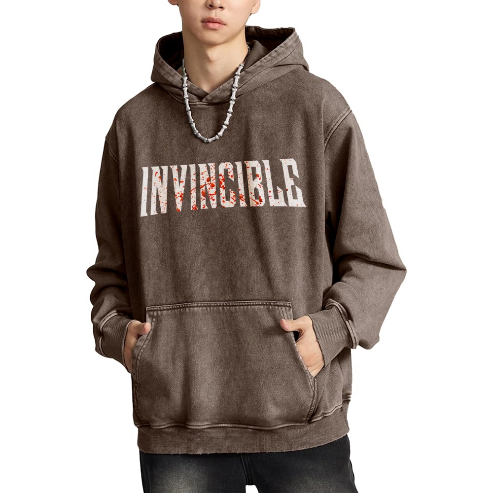 Vintage Oversized Hoodies Invincible