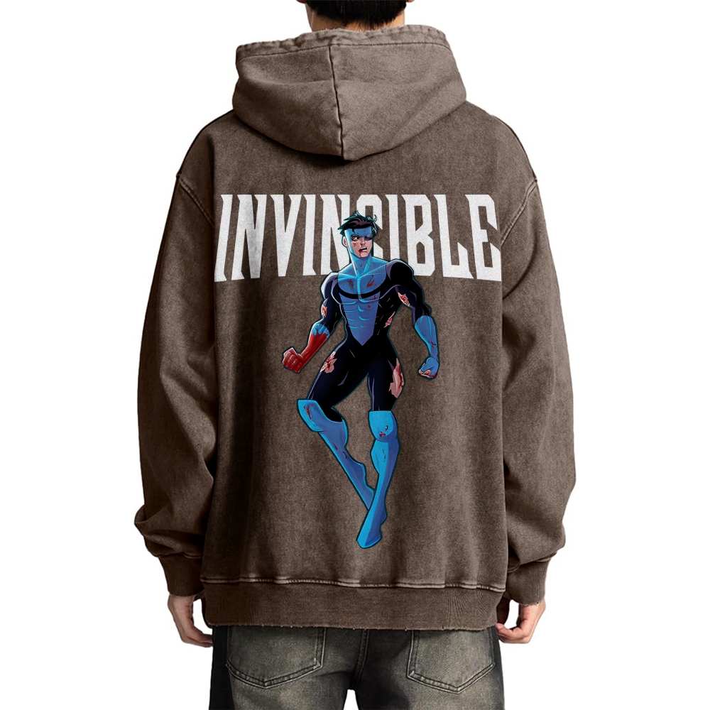 Vintage Oversized Hoodies Invincible
