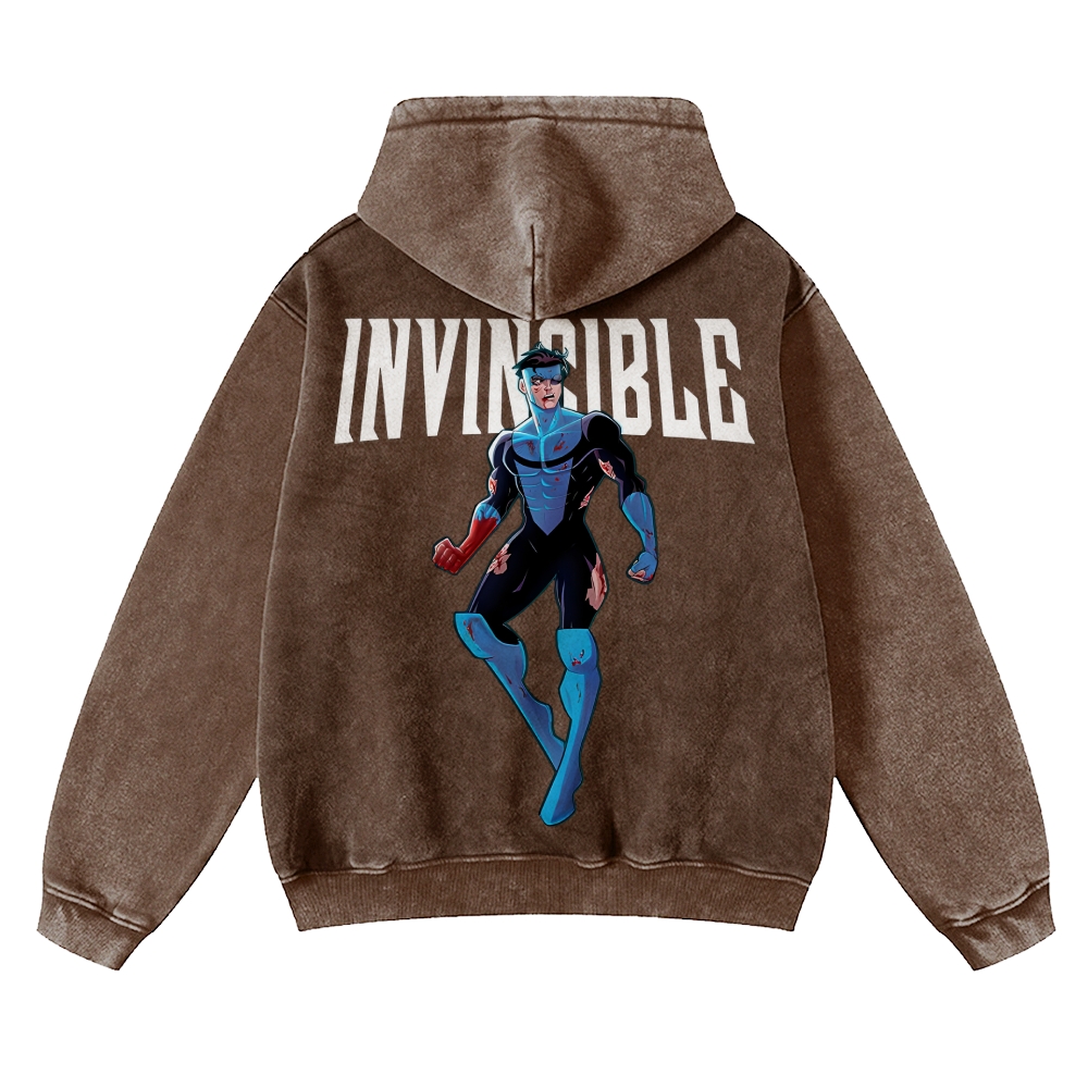 Vintage Oversized Hoodies Invincible