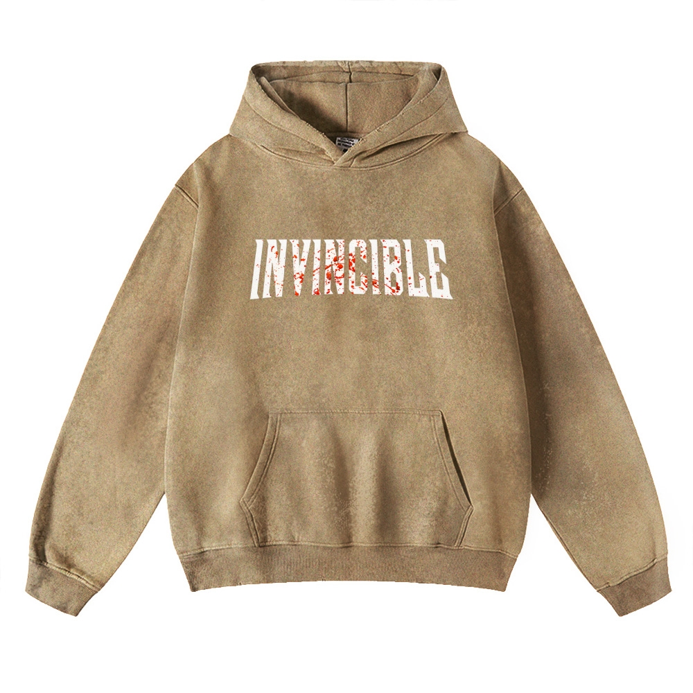 Vintage Oversized Hoodies Invincible