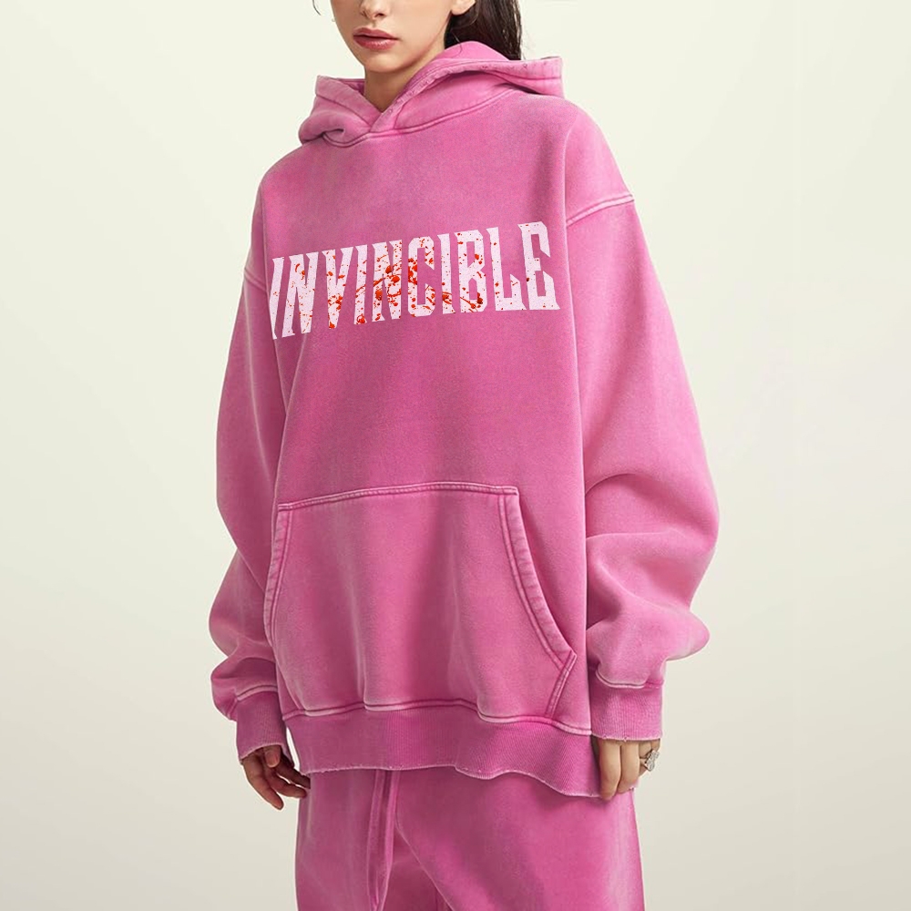 Vintage Oversized Hoodies Invincible