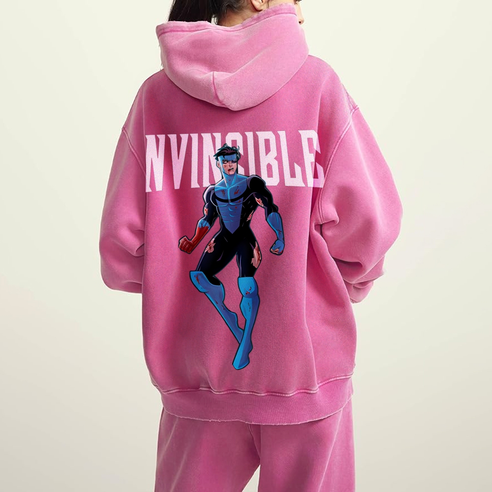 Vintage Oversized Hoodies Invincible