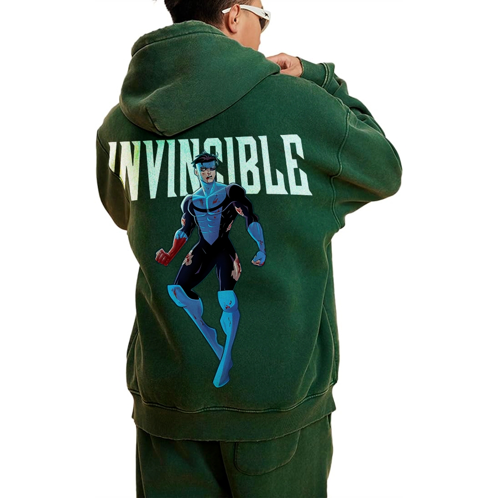 Vintage Oversized Hoodies Invincible