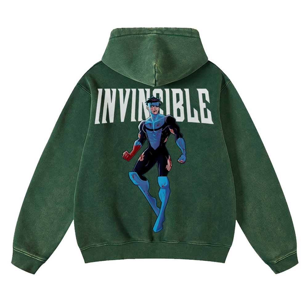 Vintage Oversized Hoodies Invincible