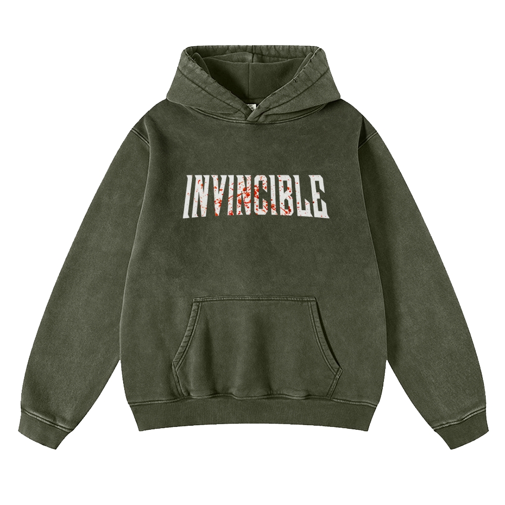 Vintage Oversized Hoodies Invincible