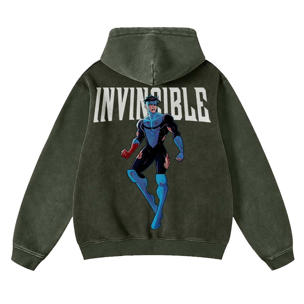 Vintage Oversized Hoodies Invincible