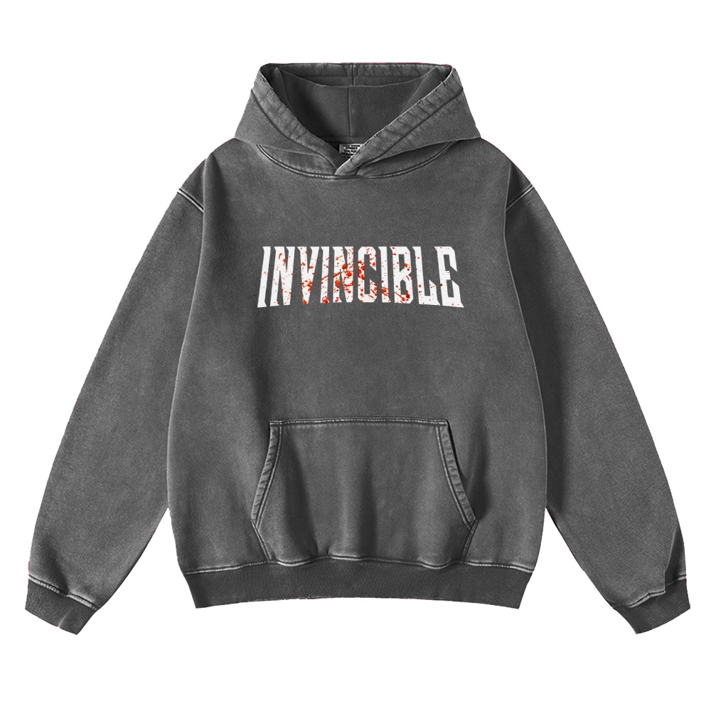 Vintage Oversized Hoodies Invincible