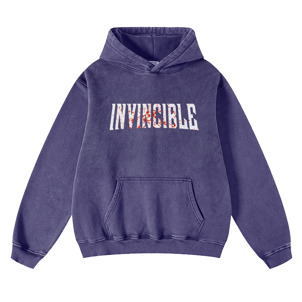 Vintage Oversized Hoodies Invincible