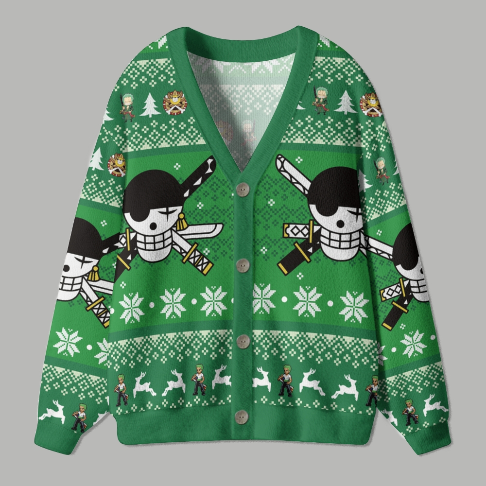 One Piece anime Knitted cardigan