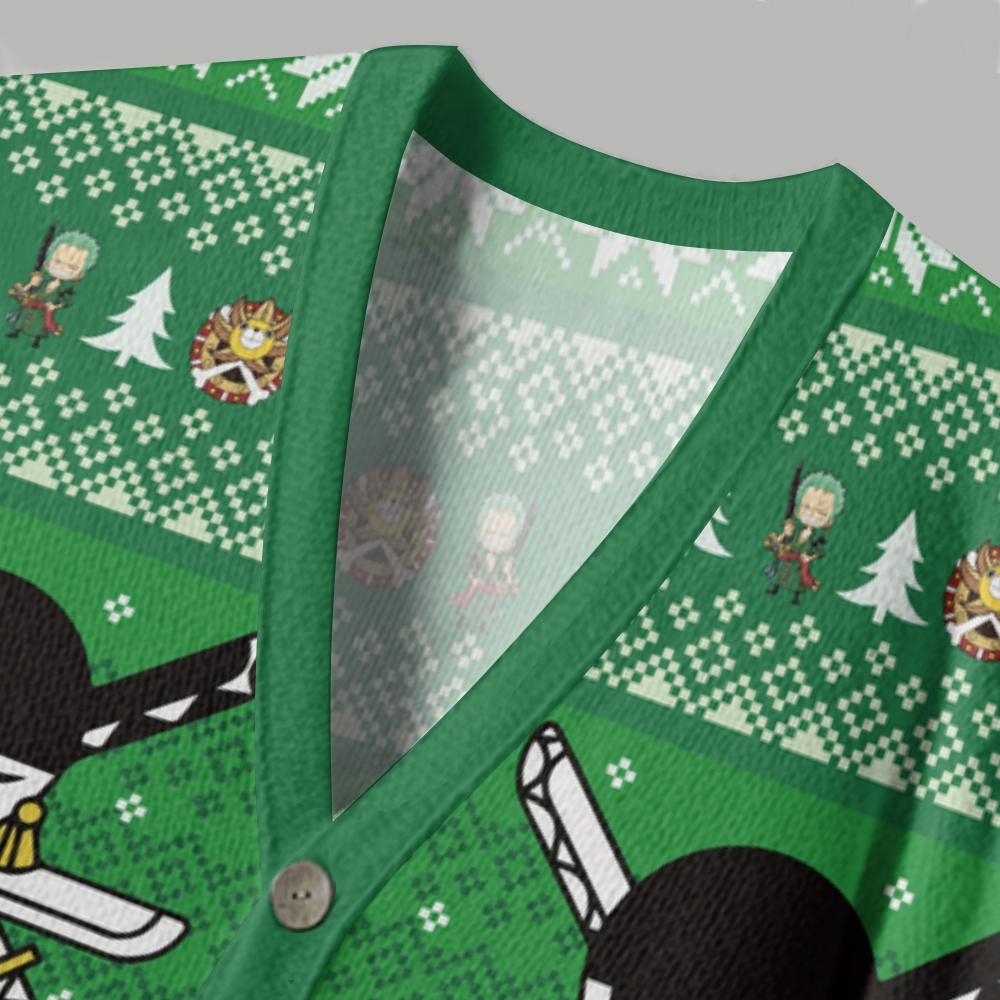 One Piece anime Knitted cardigan