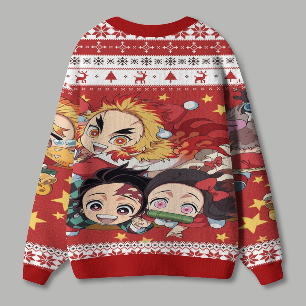 Demon Slayer anime Knitted cardigan