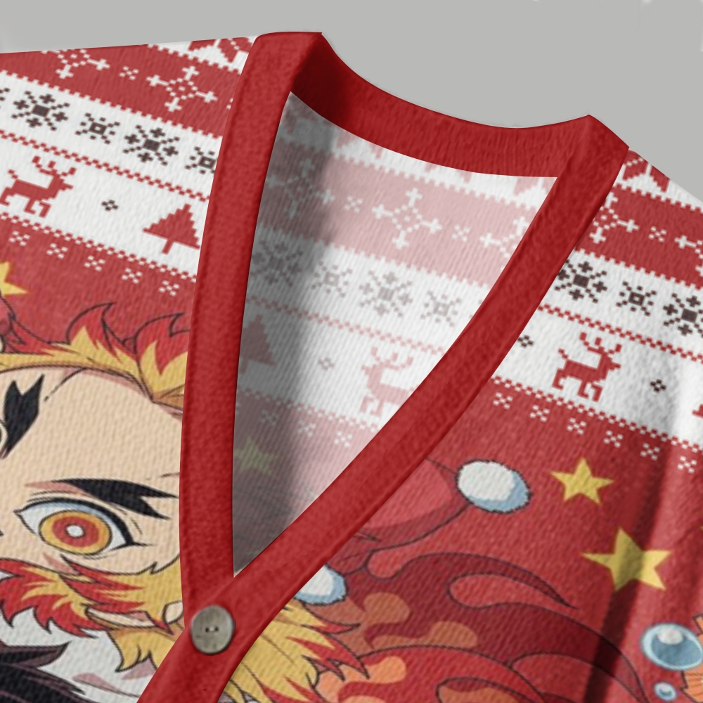 Demon Slayer anime Knitted cardigan