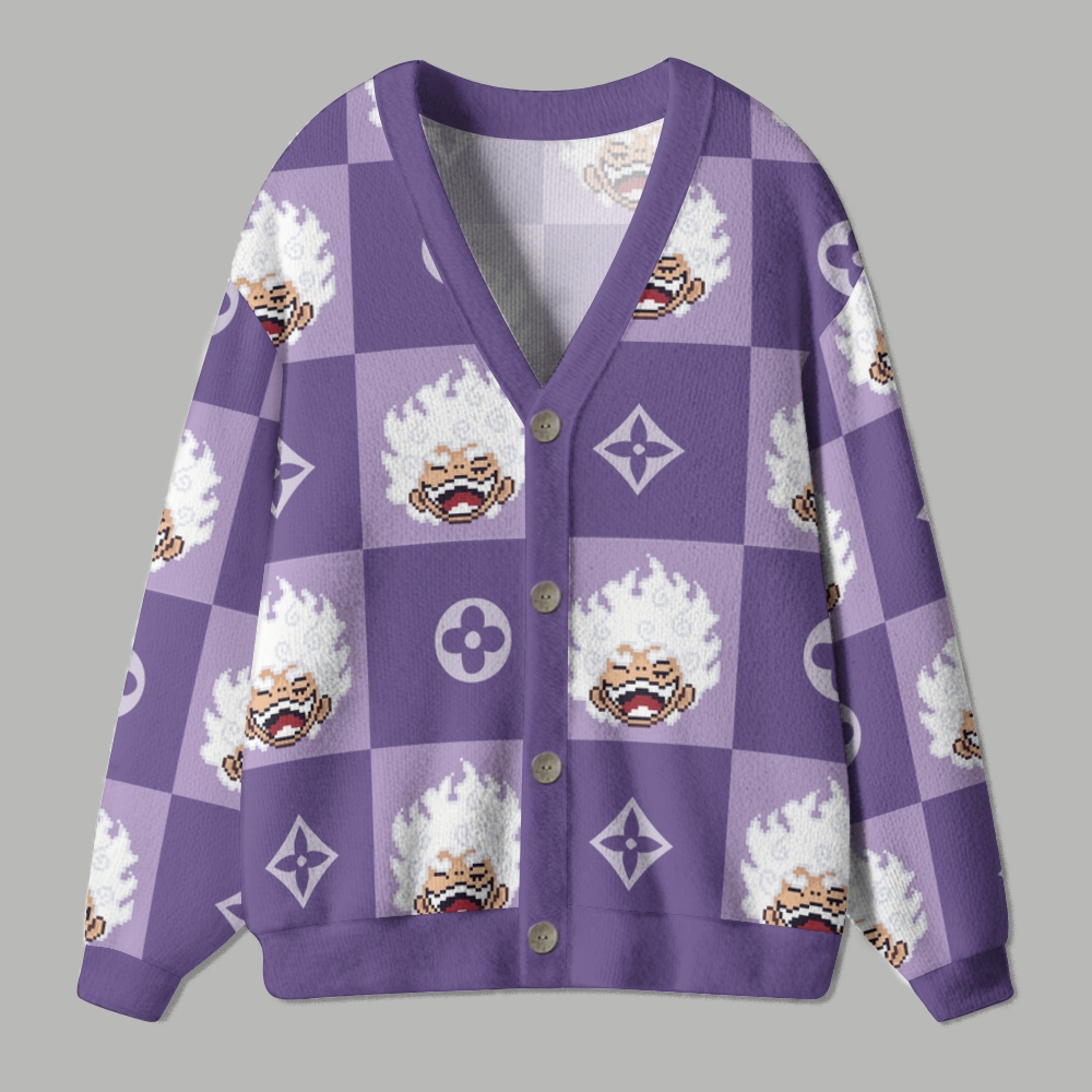 One Piece anime Knitted cardigan