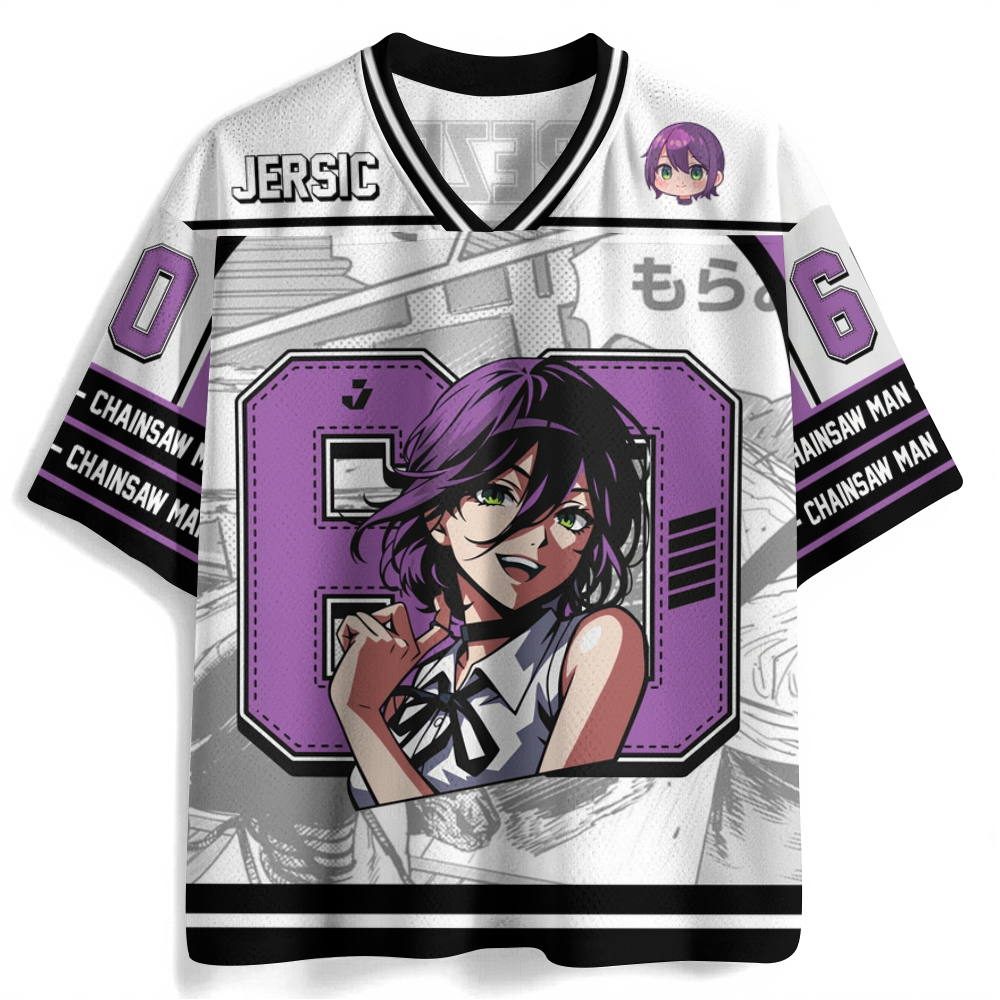 Chainsaw Man Anime Football Jersey
