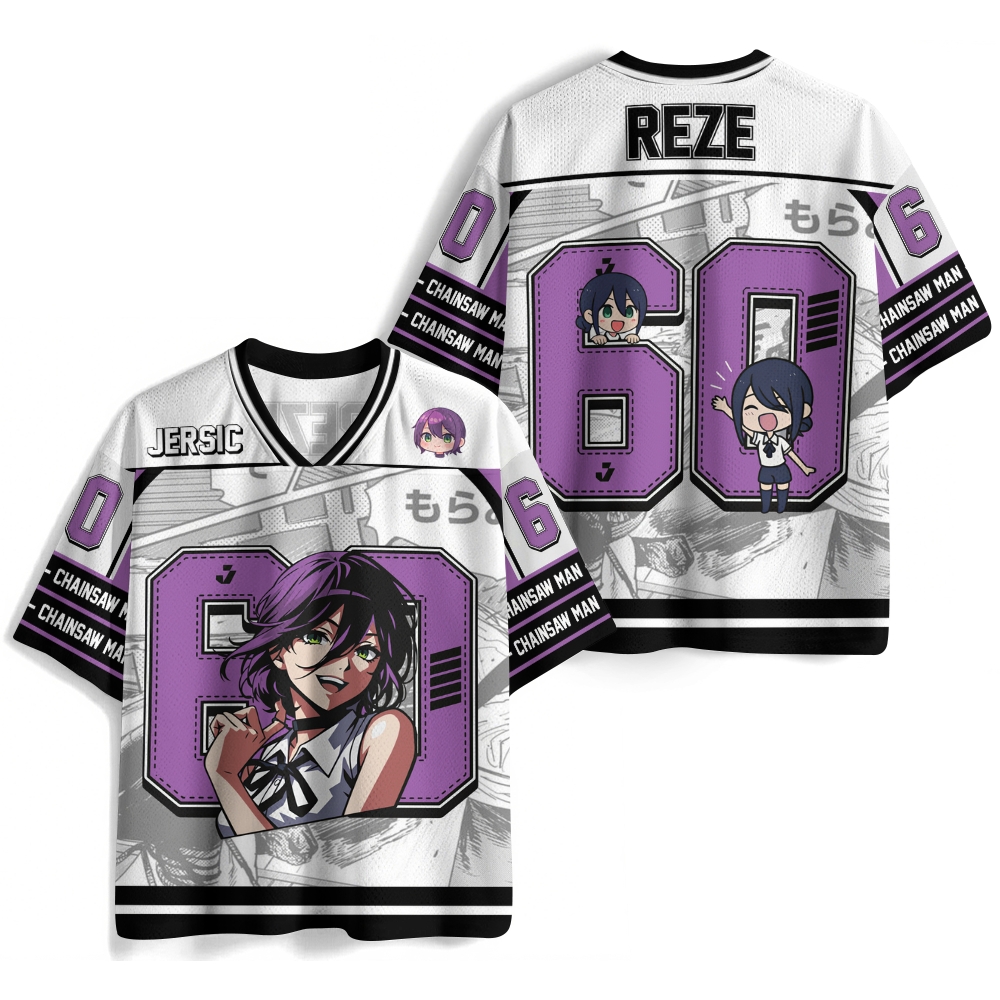 Chainsaw Man Anime Football Jersey