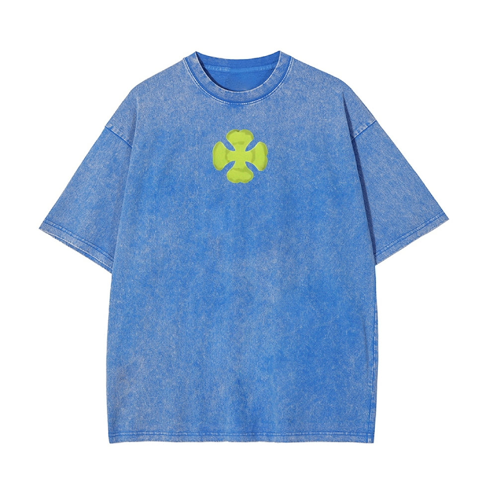 Vintage Oversized T-Shirt Black clover