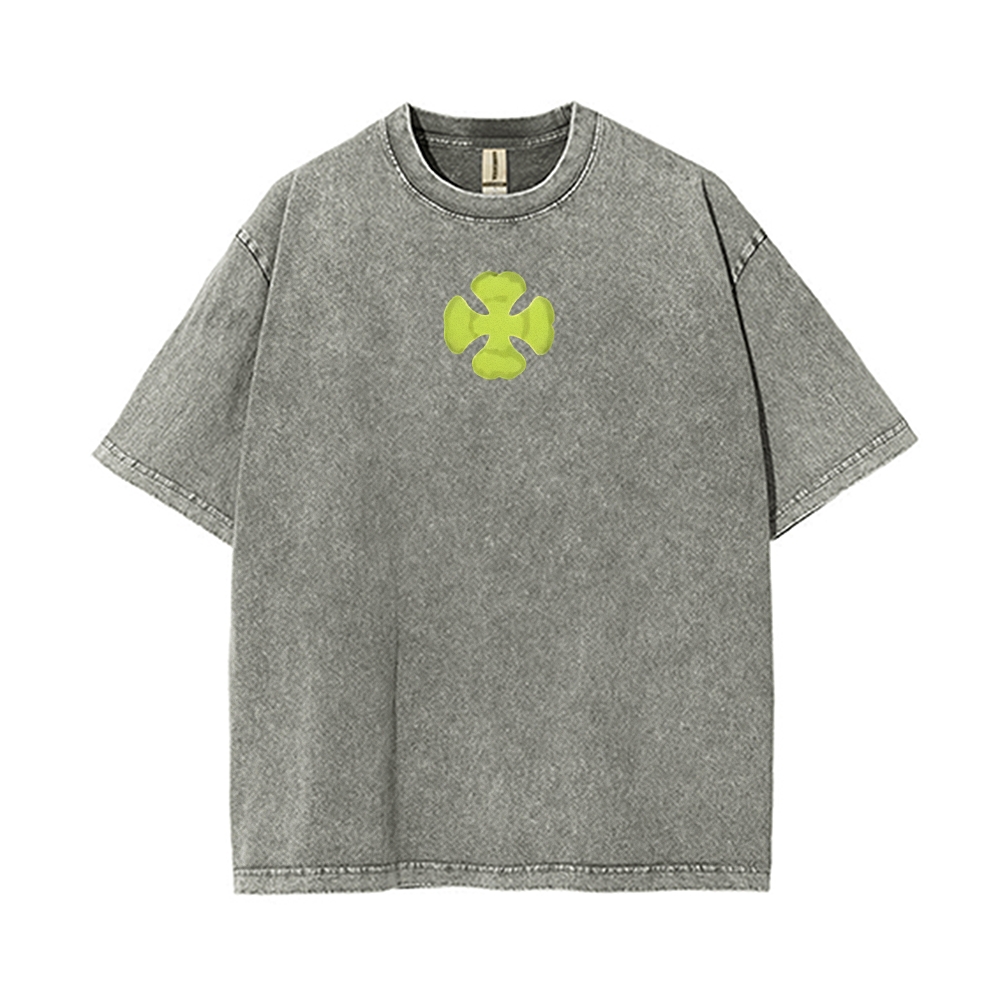 Vintage Oversized T-Shirt Black clover