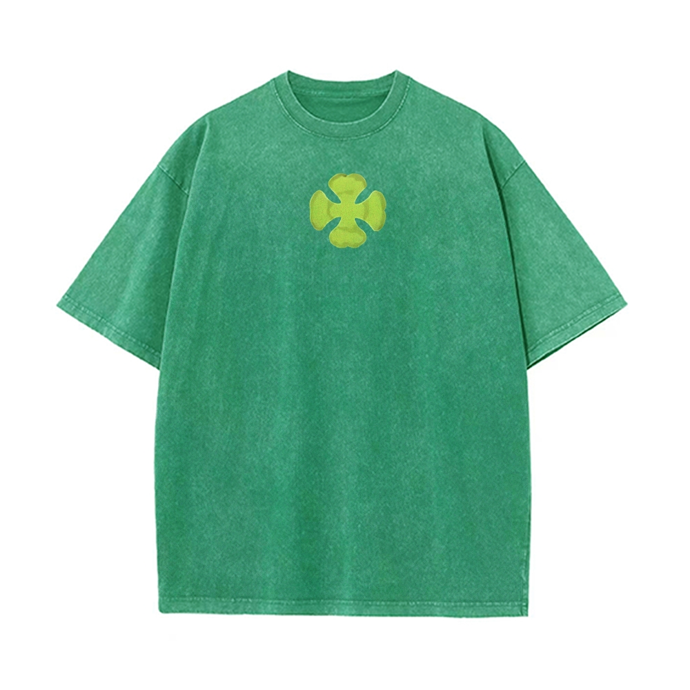 Vintage Oversized T-Shirt Black clover